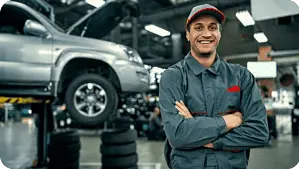 Image of man in mechanic shop