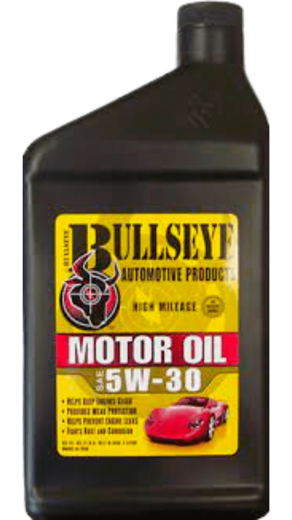Bullseye motor oil bottle