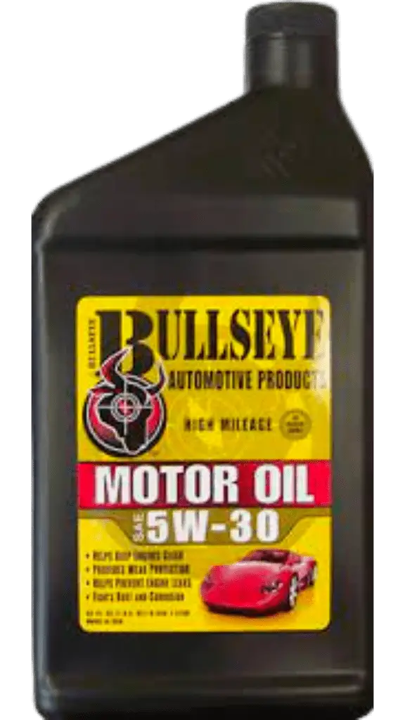 Bullseye motor oil bottle