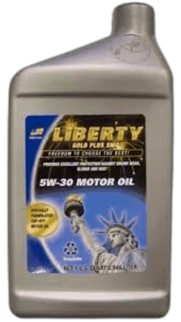 Liberty motor oil bottle