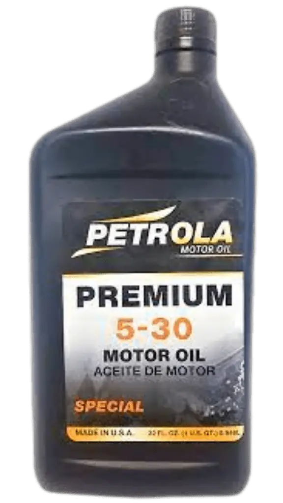 Petrol motor oil bottle