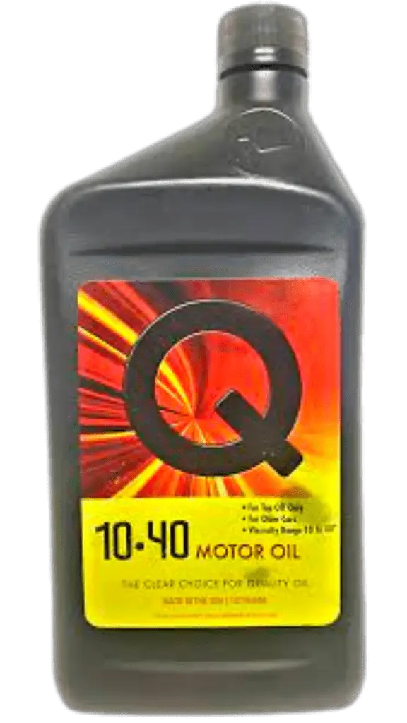 Q motor oil bottle