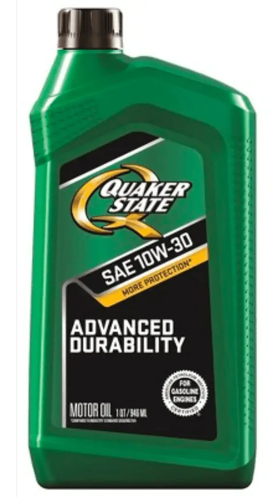 Quaker State motor oil bottle