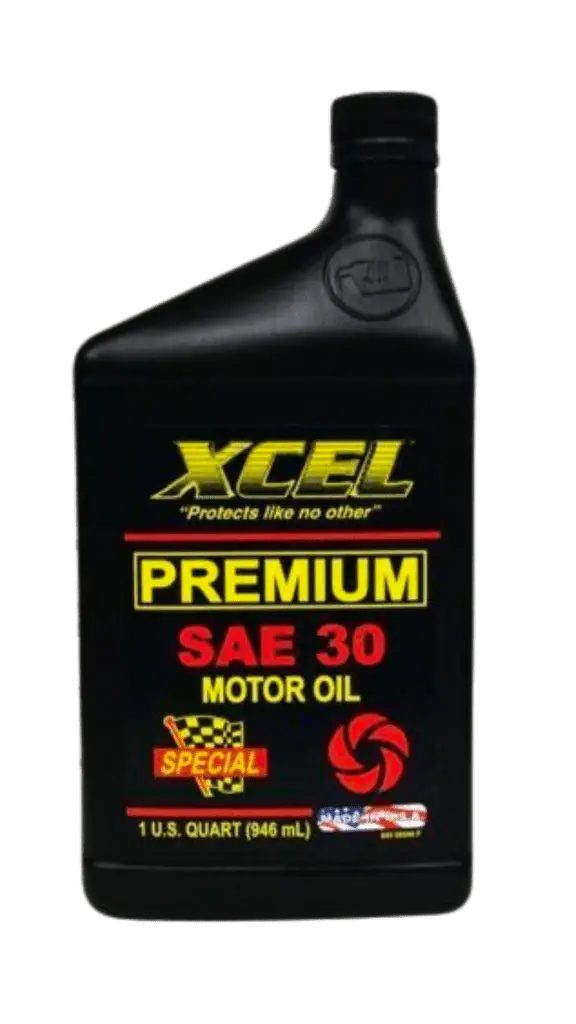 Xcel motor oil bottle